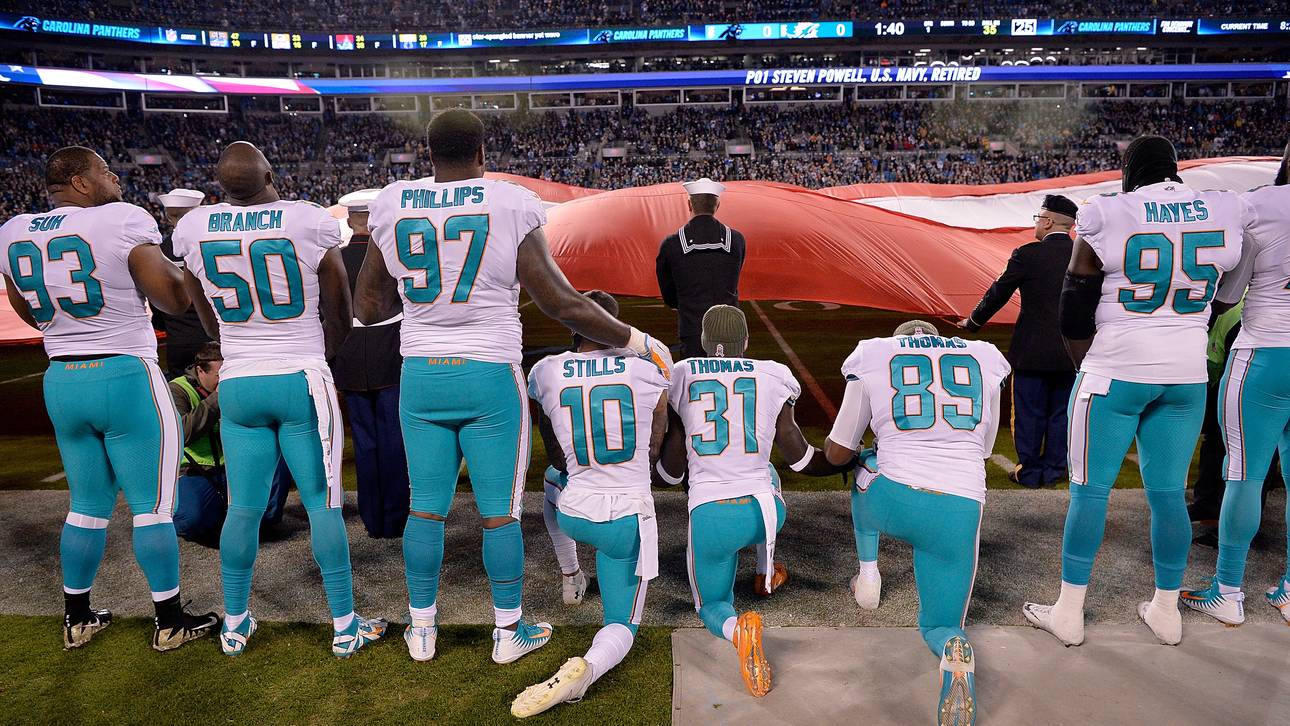 Dolphins bestrafen Hymnenprotest