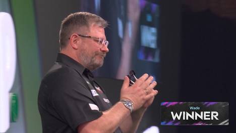 James Wade gewinnt sein erstes Spiel bei der Darts-WM 2026 gegen Ryusei Azemoto souverän und spielt in der zweiten Runde gegen Ricky Evans.