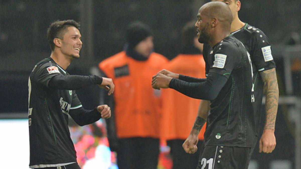 Leonardo Bittencourt macht mit Briand das Freudentänzchen 