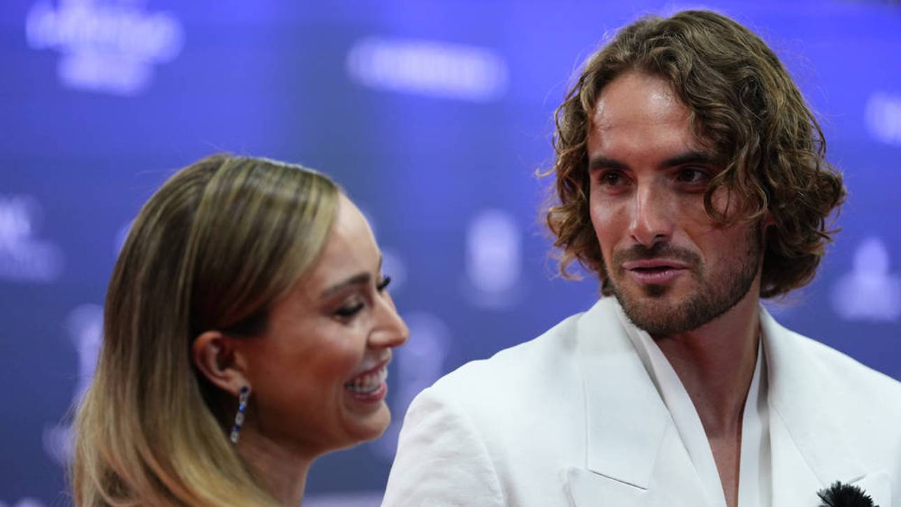 Paula Badosa und Stefanos Tsitsipas bei den Laureus World Awards im April 2025