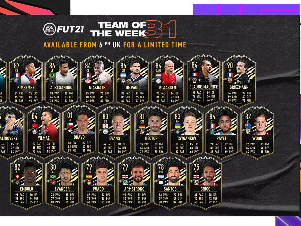 Fifa 21 Totw 31 Dreimal Bundesliga Griezmann Bitte