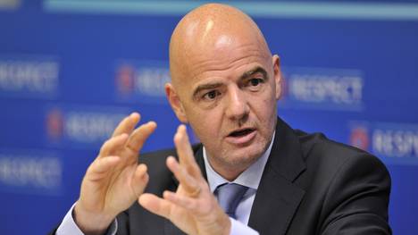 DFB wird bei FIFA-Kongress für FIFA-Boss Gianni Infantino stimmen, FIFA-Präsident Gianni Infantino stellt sich am Mittwoch zur Wiederwahl