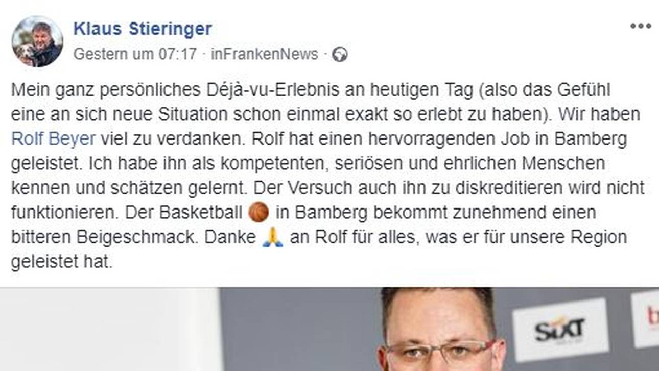 Politiker Klaus Stieringer stärkt Rolf Beyer den Rücken