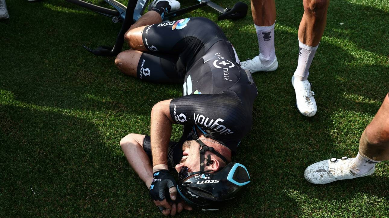 Degenkolb-Sturz bei Roubaix-Test