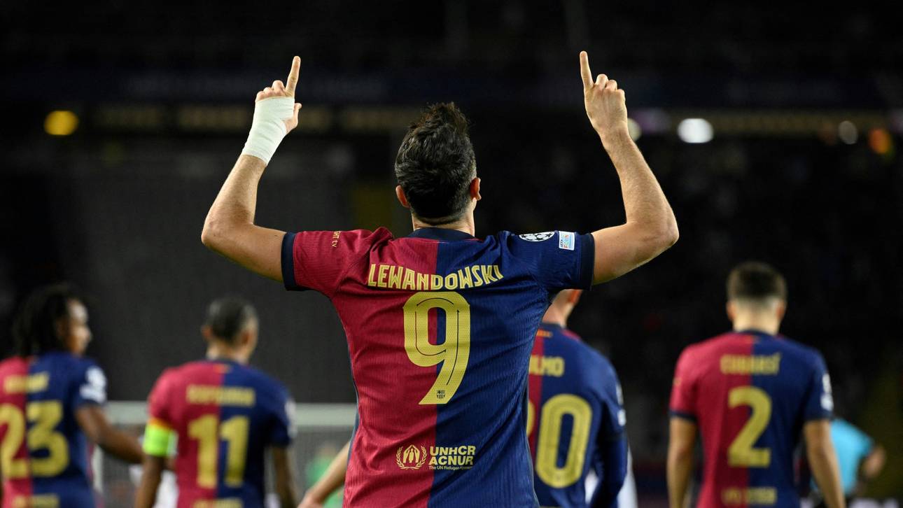 Robert Lewandowski ist nun auf einer Stufe mit Messi und Ronaldo