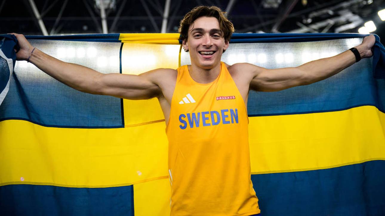 Große Gold-Show von Duplantis