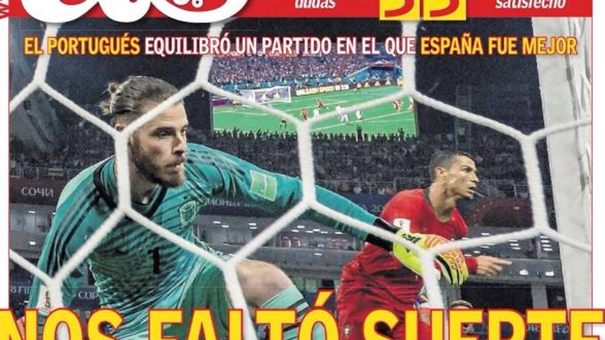 AS: "Trotz des Unentschiedens zeigte Spanien Charakter. Spanien konnte nicht gewinnen, weil es keinen Ronaldo in der Mannschaft hat. Portugal setzte auf Balleroberung und blitzschnelle Konter. Meisterhafte Ausführung des Freistoßes durch Ronaldo."
