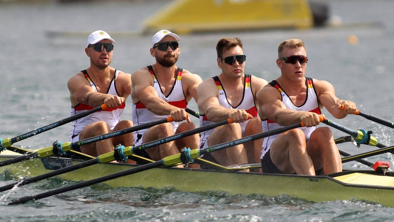 Rudern: Männer-Doppelvierer im WM-Finale abgeschlagen