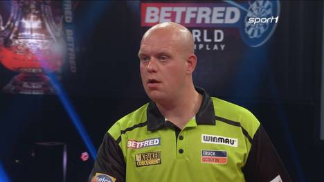 Simon Whitlock lässt im Achtelfinale des World Matchplay Michael van Gerwen keine Chance. Der Niederländer erwischt einen rabenschwarzen Tag und trifft auf die Doppelfelder nur 17 Prozent.