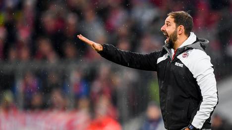 Kölns Trainer Stefan Ruthenbeck hofft auf einen Sieg gegen Leverkusen