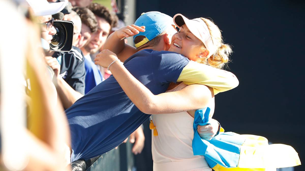 Schon am ersten Turniertag hatte die Ukrainerin mit ihrem 6:2, 6:2-Erfolg gegen die favorisierte Peng Shuai für eine Sensation gesorgt