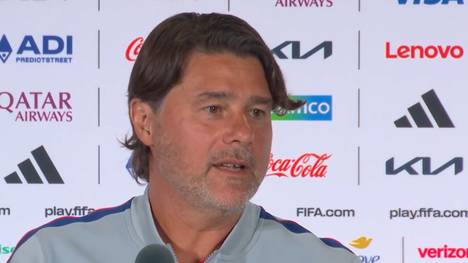 US-Coach Mauricio Pochettino reagiert auf die Entscheidung der FIFA, Folarin Balogun nach dessen Roten Karte gegen Bosnien-Herzegowina nicht zu sperren - und hat dabei eine ganz eigene Sicht auf die Dinge.