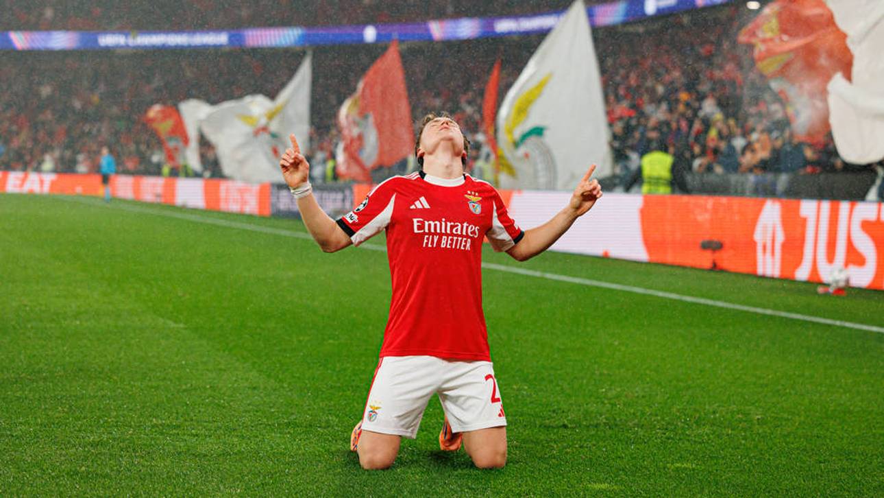 Andreas Schjelderup trifft für Benfica doppelt