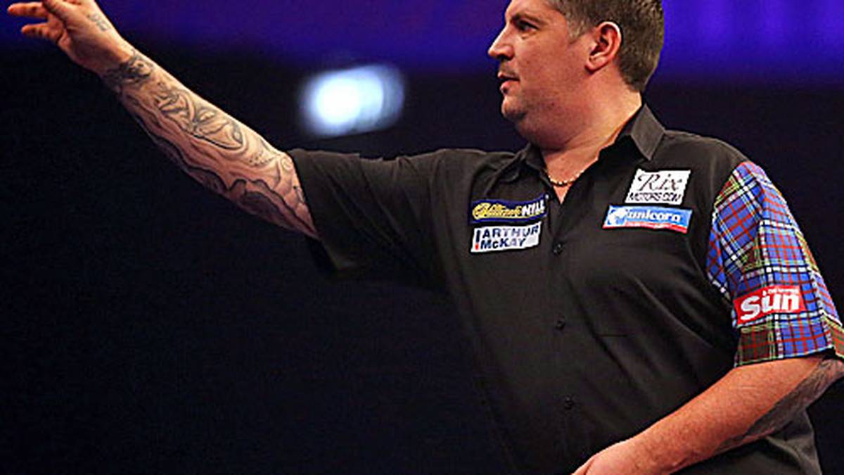 Auch das zweite Match wird eine eindeutige Sache. Gary Anderson lässt einem Überraschungsmann keine Chance ...