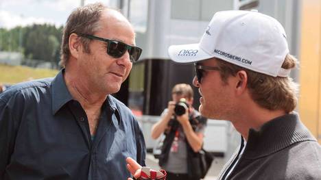 Gerhard Berger (l.) absolvierte insgesamt 210 Grand Prix in der Formel 1