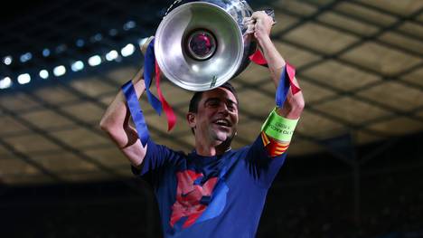 Xavi gewann vergangene Saison mit dem FC Barcelona die Champions League