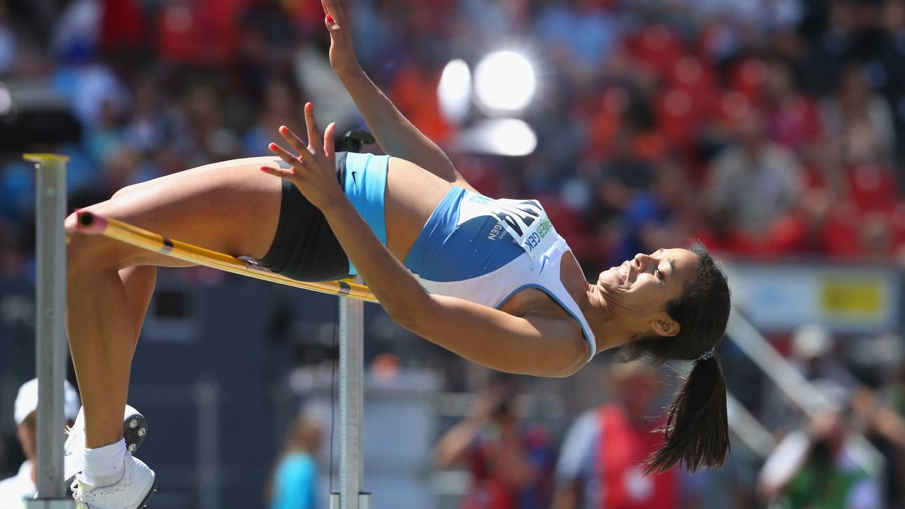 Jungfleisch im Hochsprung-Finale