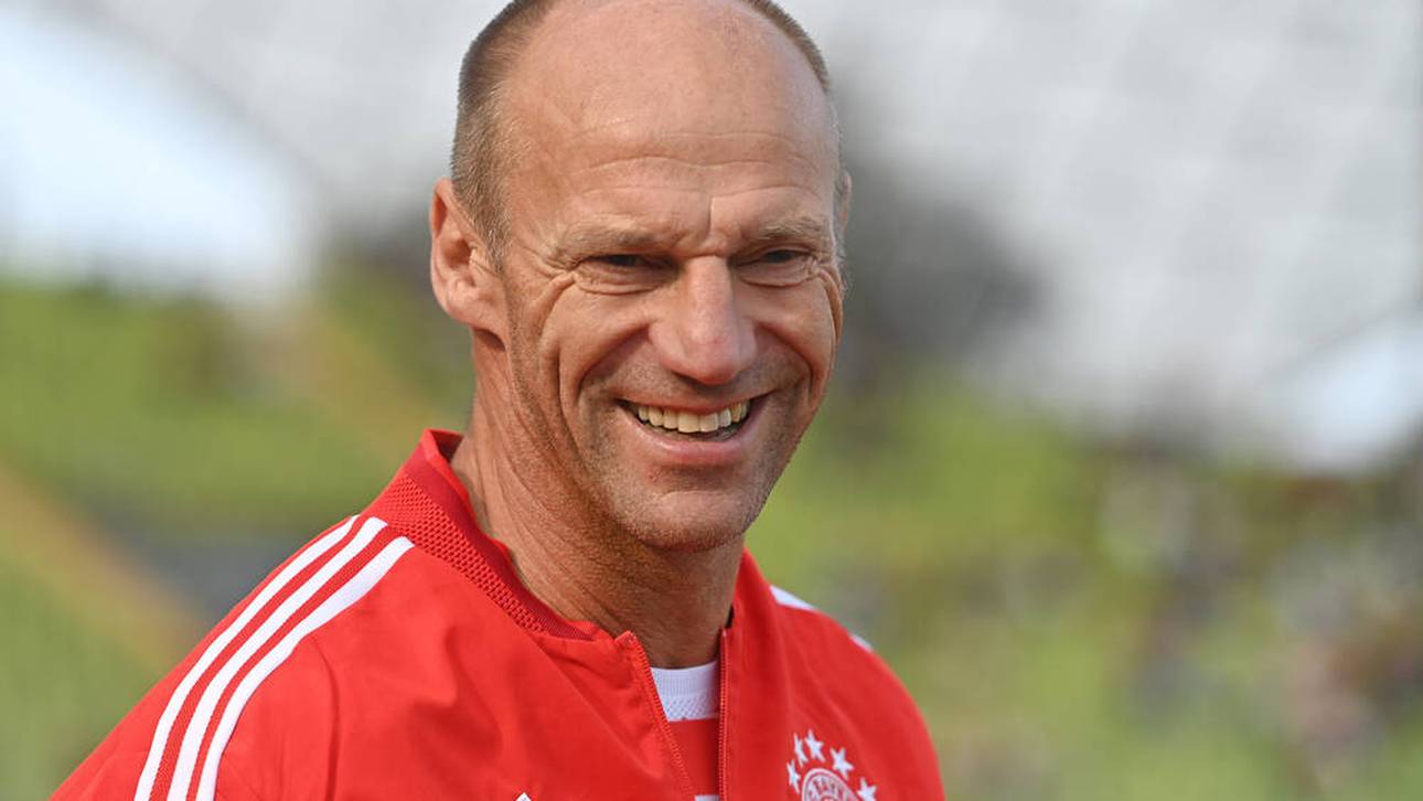 Hans Pflügler in den Farben seines Lieblingsvereins