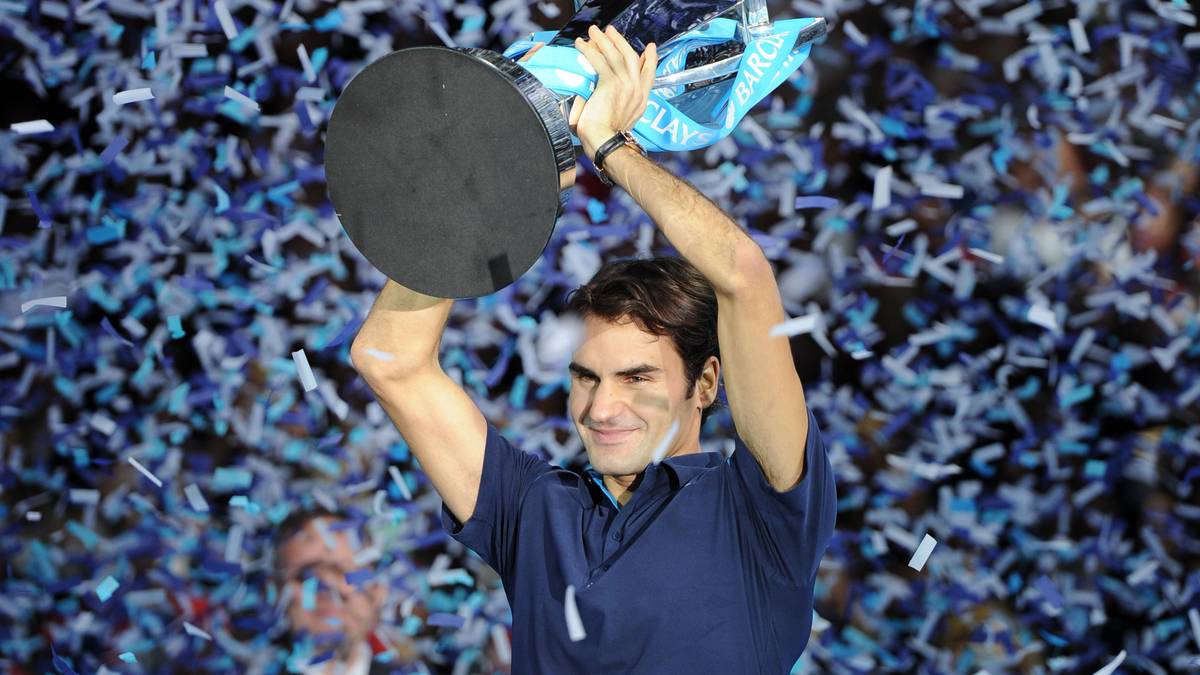 Roger Federer of Switzerland poses with