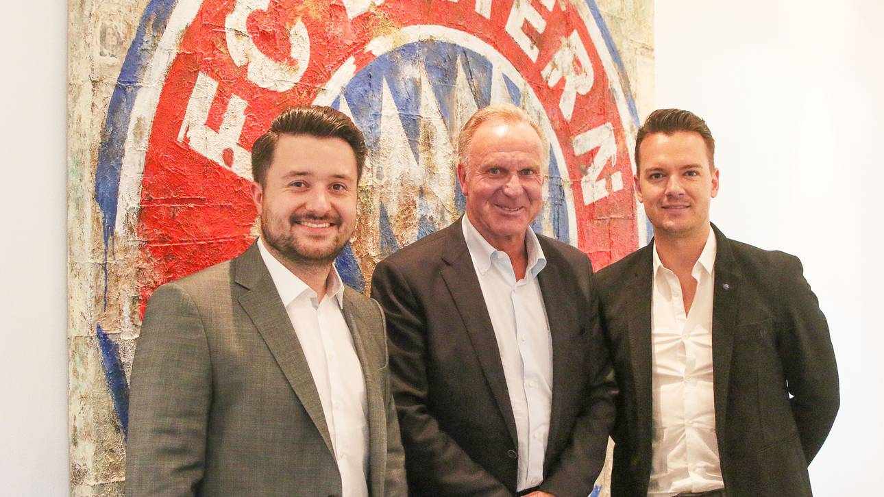 Karl-Heinz Rummenigge (M.) sprach mit den SPORT1-Reportern Stefan Kumberger (l.) und Florian Plettenberg
