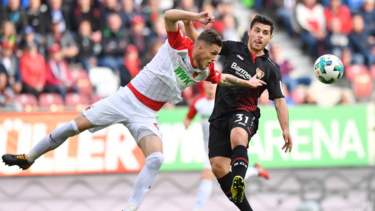 In der 47. Minute erzielt Kevin Volland (r.) das 1:0 für die Gäste aus dem Rheinland