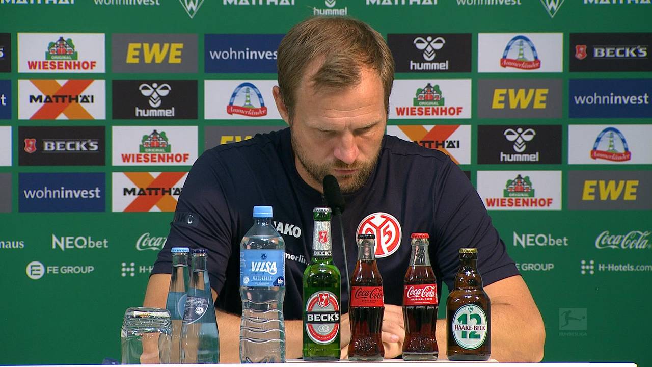 Herbe Klatsche gegen Bremen! Mainz-Trainer Bo Svensson geschockt von seinem Team