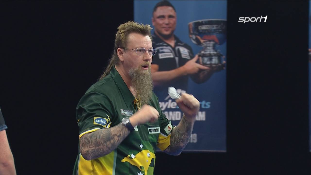 Grand Slam of Darts: Simon Whitlock besiegt Adam Gawlas mit 5:4