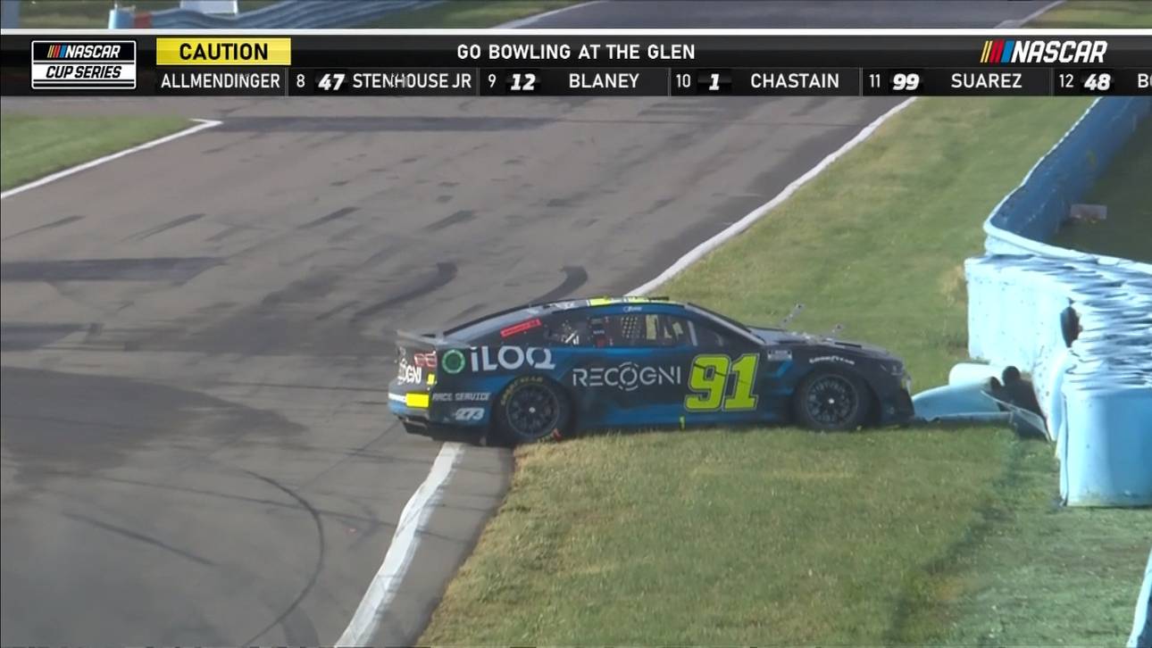 Regenchaos beim NASCAR: Star-Fahrer Räikkönen im Pech
