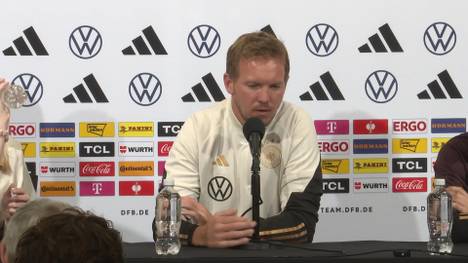 Bundestrainer Julian Nagelsmann äußert sich zur Top-Form von Leroy Sané - und erklärt, warum dessen Spielweise für die eigenen Stürmer eine Herausforderung darstellt.