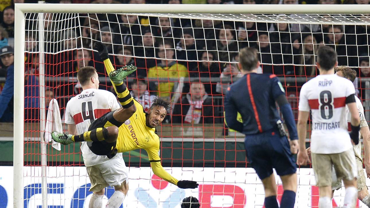 Aubameyang baut Pokal-Serie aus