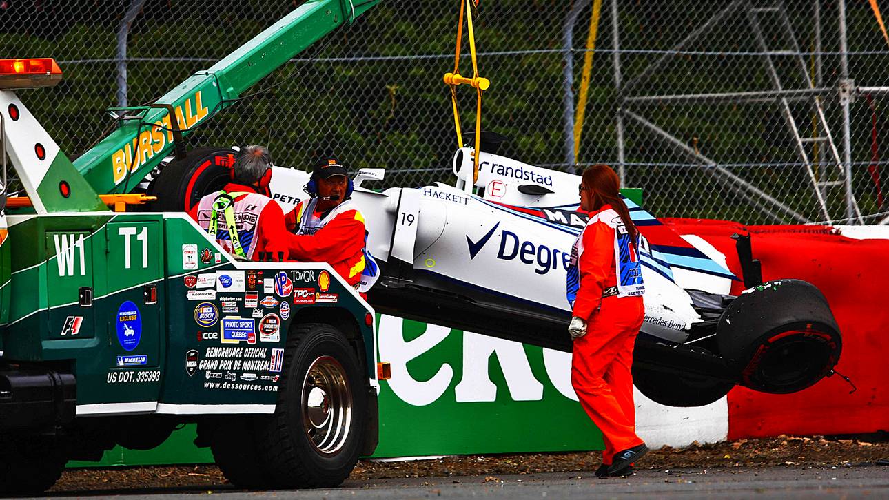 Massa fliegt in die Mauer