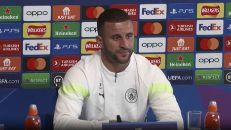 Manchester City erwartet im Halbfinal-Rückspiel der Champions League Real Madrid. Kyle Walker spricht über den starken Saisonendspurt des englischen Meisters und die Leistungen von Ilkay Gündogan.