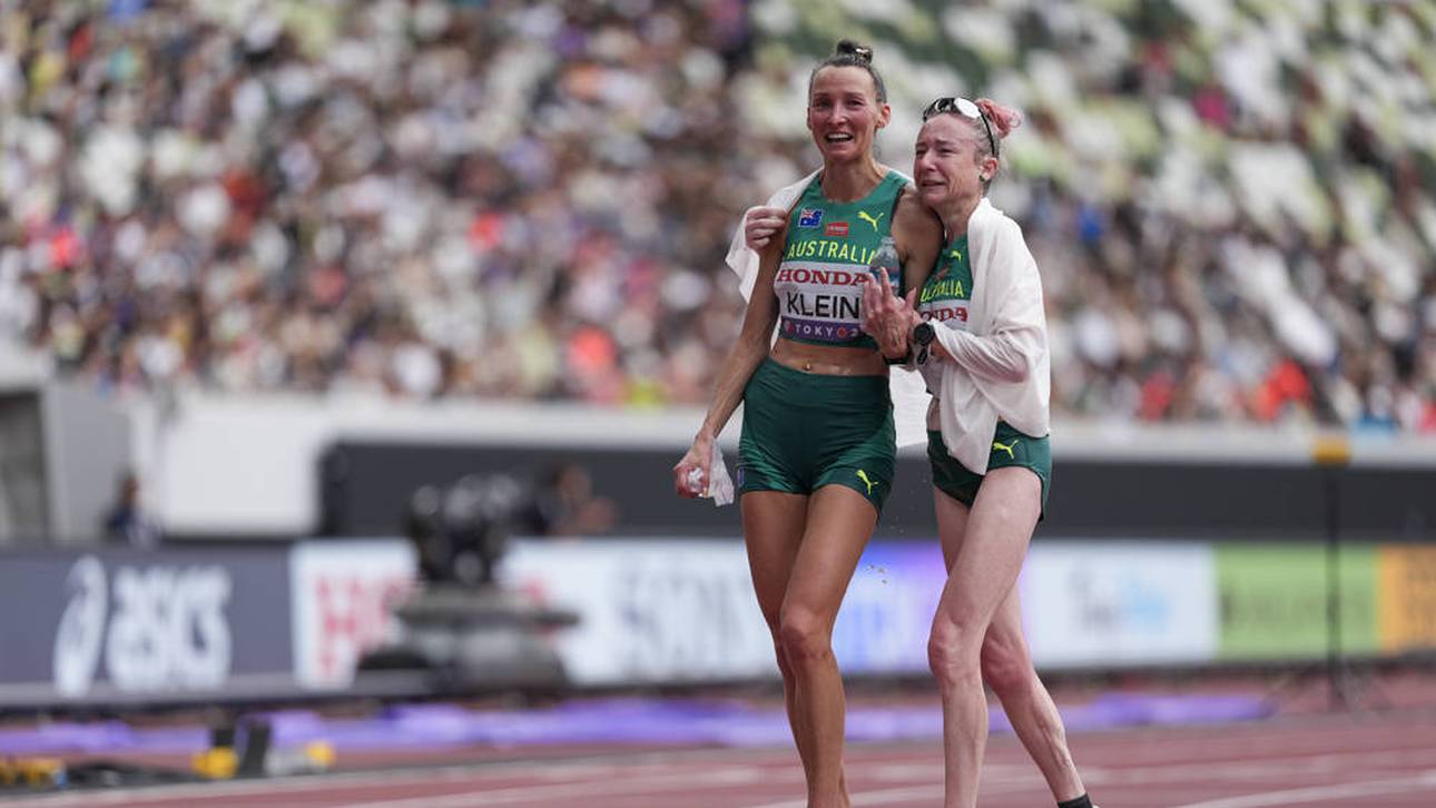 Skurrile Szene um Marathonläuferin