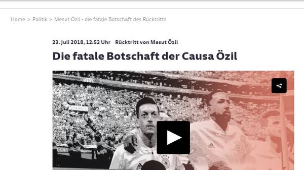 Mesut Özil Rücktritt - Pressestimmen