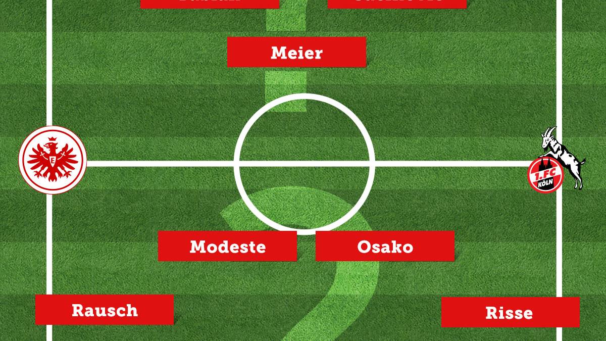 Eintracht Frankfurt - 1. FC Köln (Sa., 18.30 Uhr)