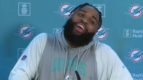Dolphins-DT Christian Wilkins probierte vor dem Spiel gegen die Chiefs in Frankfurt zum ersten Mal in seinem Leben einen Döner aus. Der 27-Jährige erklärte, was ihn daran jedoch gestört hat.