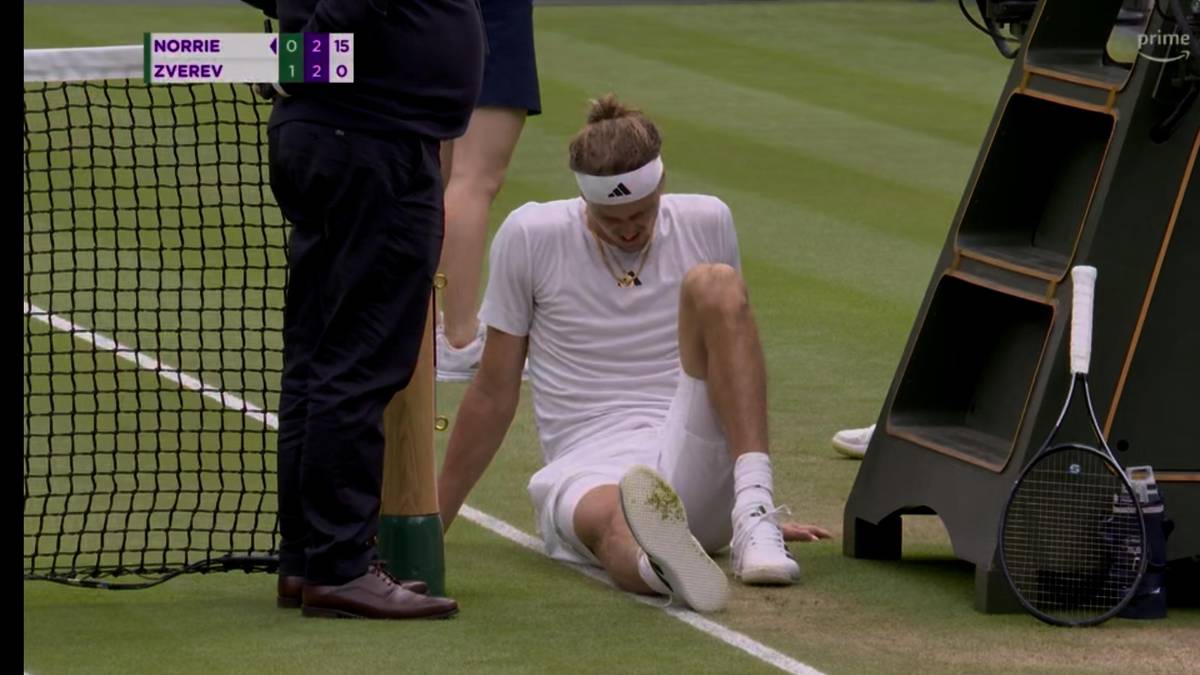 Alexander Zverev sorgte in Wimbledon für Schrecksekunde