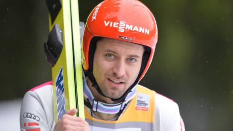 Kombinierer Björn Kircheisen mit Skisprung-Ski