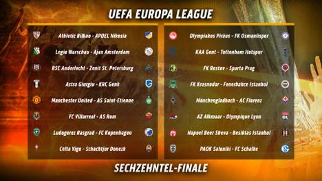 Die Zwischenrunden-Partien in der UEFA Europa League im Überblick