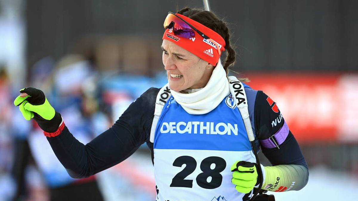 Denise Herrmann verpasste auch im Sprint von Ruhpolding ein Top-Resultat