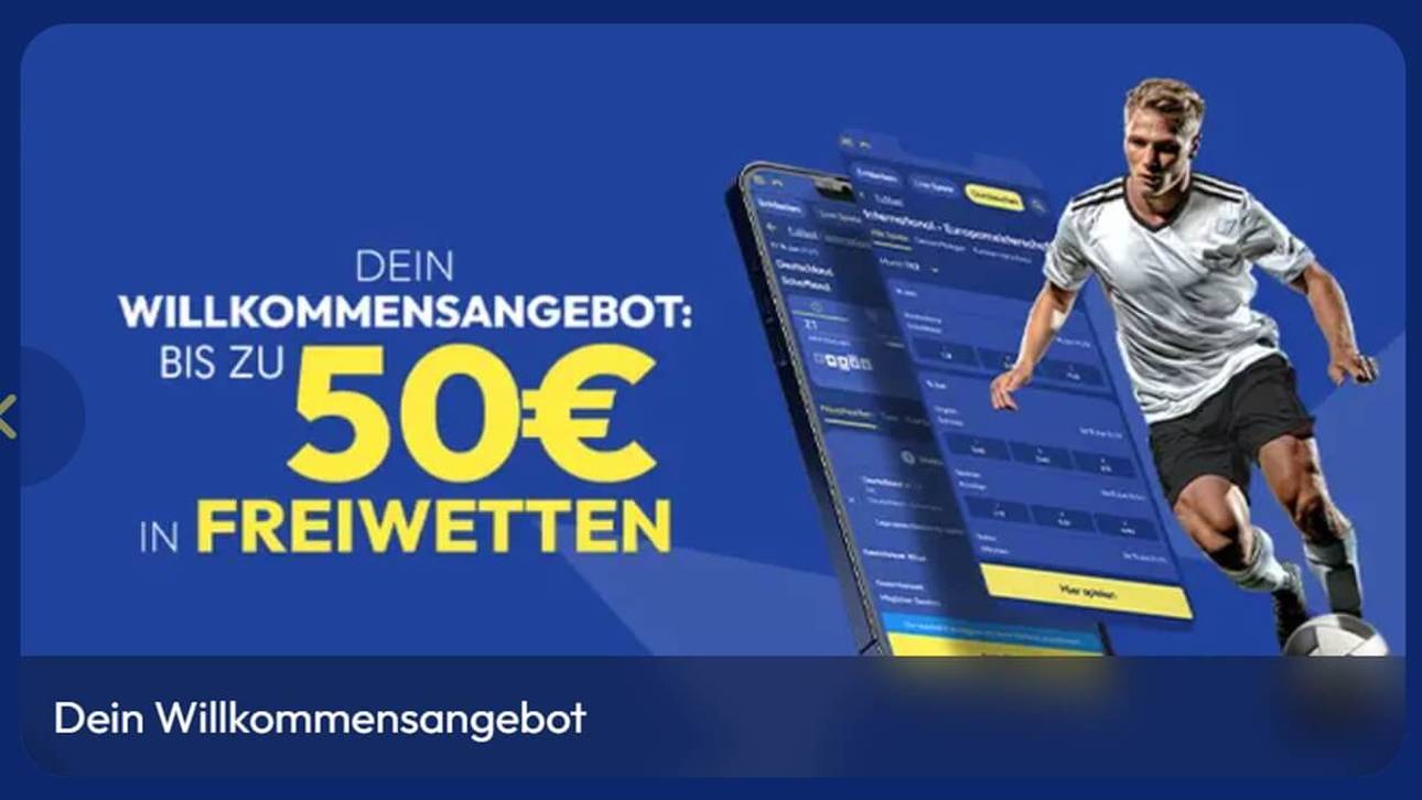 Neukunden erhalten bei Sunmaker 50€ Freiwetten als Willkommensbonus.