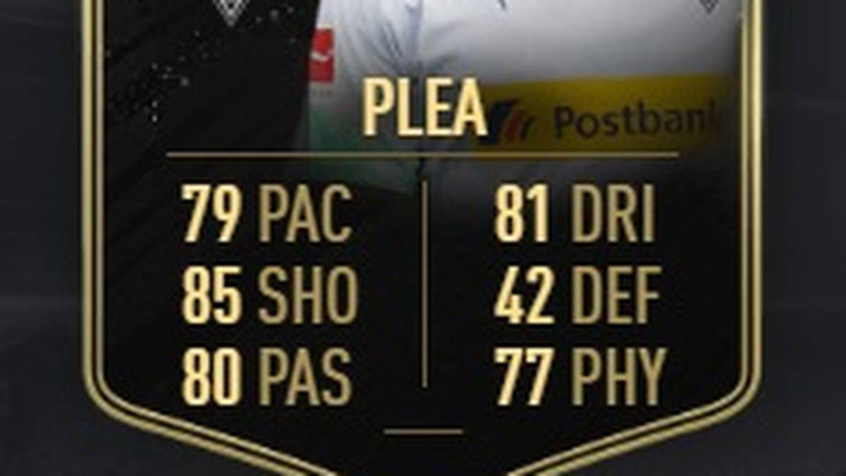 Allasane Plea (Borussia M'gladbach), Striker: 84 (+3);
Basis-Karte Gold Rare: 81