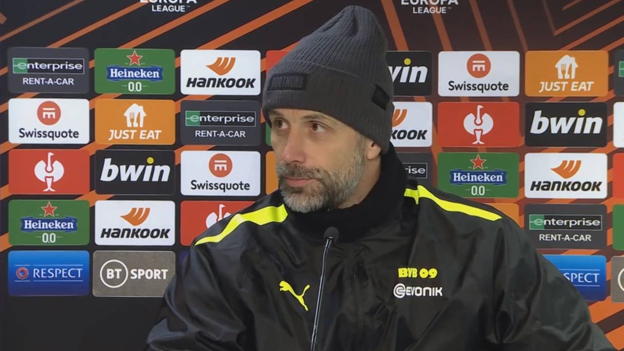 BVB: Trainer Marco Rose über die Gründe für das Ausscheiden in der Europa League