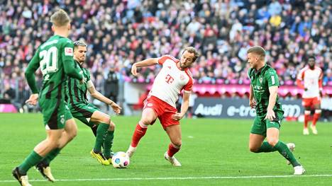 Harry Kane im Spiel gegen Gladbach