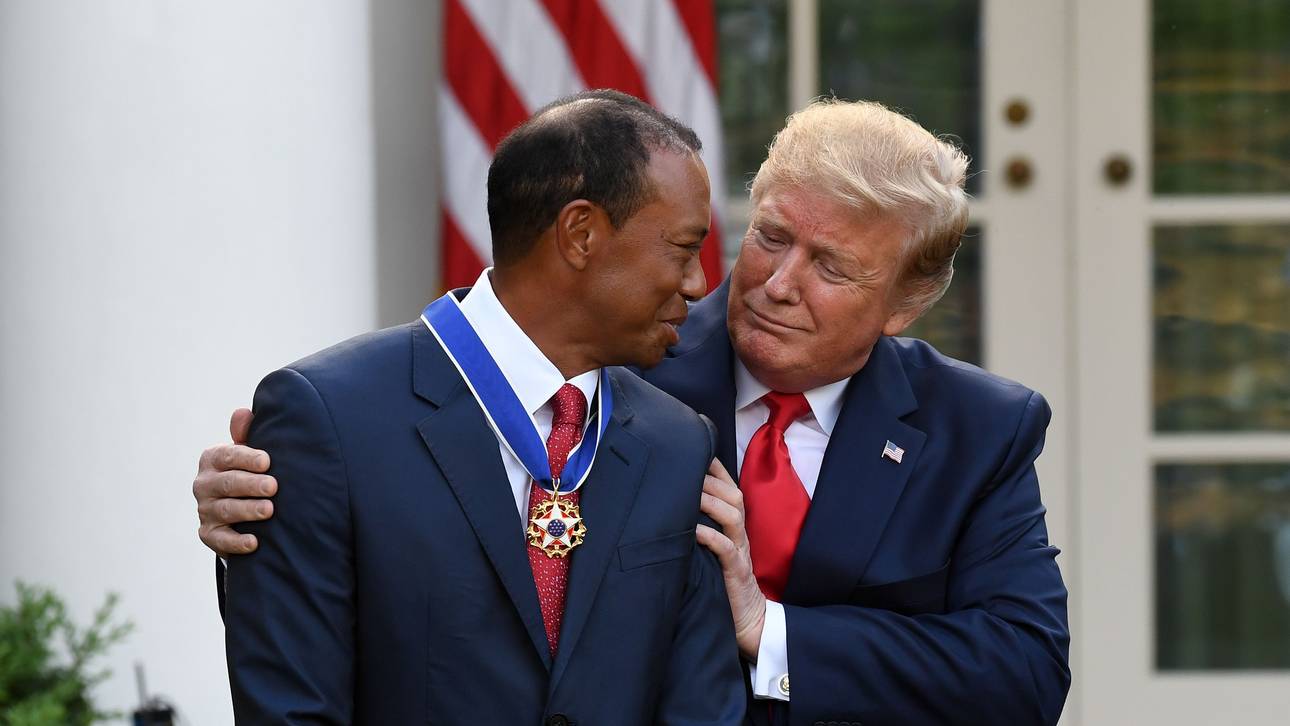 Trump ehrt Woods mit Medaille