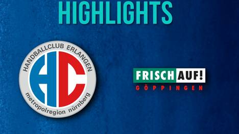 Die Highlights der Partie HC Erlangen - FRISCH AUF! Göppingen aus der Handball-Bundesliga im Video.