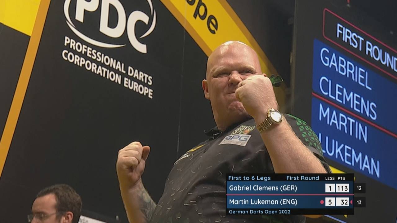 German Open: Martin Lukeman schlägt Gabriel Clemens mit 6:1