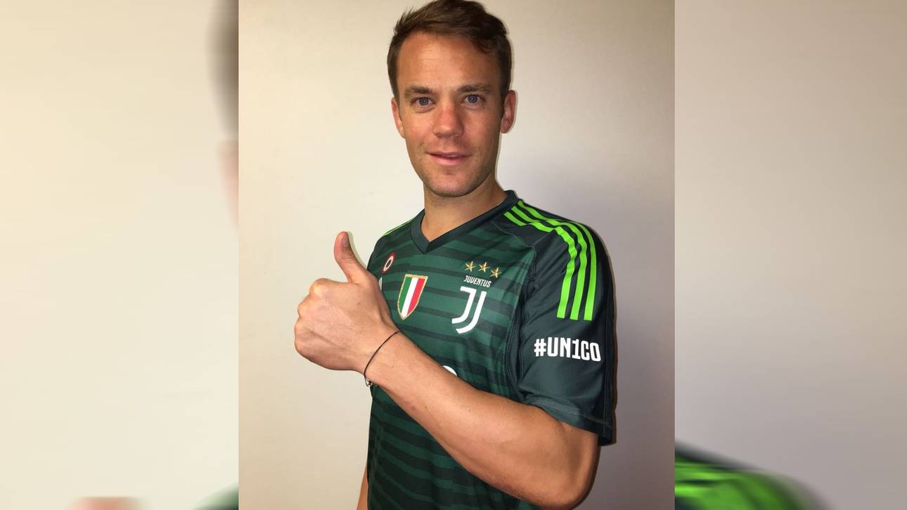 Nanu? Neuer posiert im Juve-Trikot
