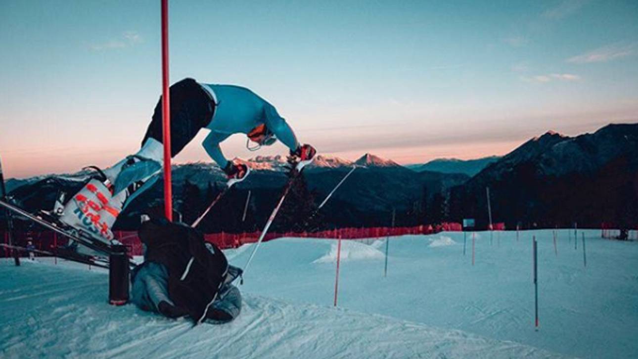 Max Burkhart beim Training am Copper Mountain
