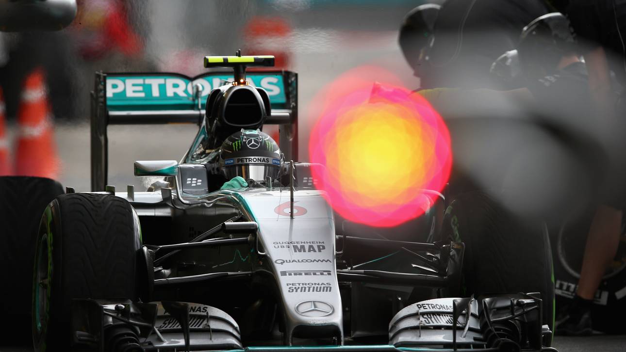 Rosberg im Training vor Hamilton